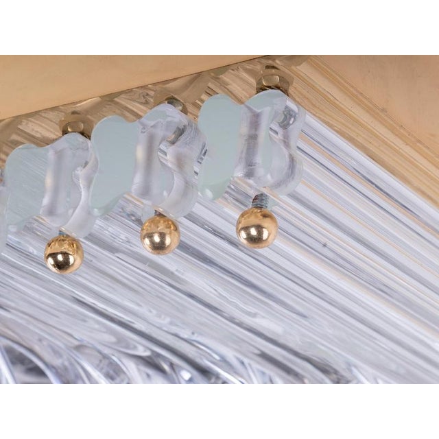 Quadriedri Curvati Murano Glass Flush Mount in the style of Venini, Italy, 1970s For Sale - Image 11 of 14