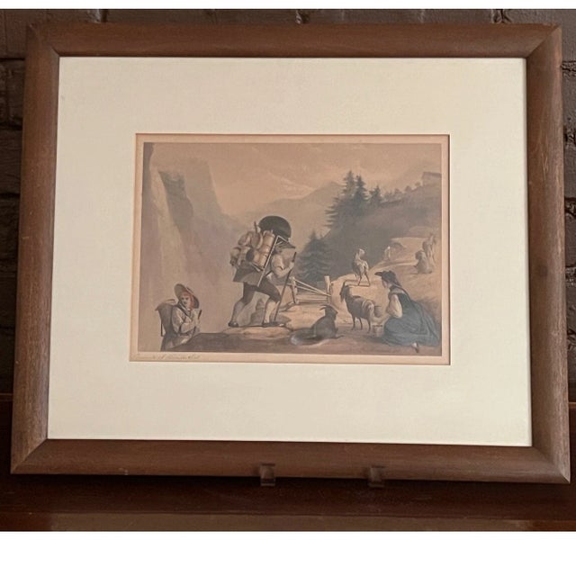 Pair of authentic 1820 hand-colored aquatint prints from Rudolph Ackermann's landmark publication, "A Picturesque Tour...