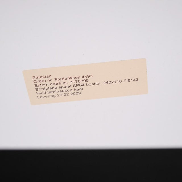 White Model SP64 Conference Table in White Laminate from Paustian, 2009 For Sale - Image 8 of 12