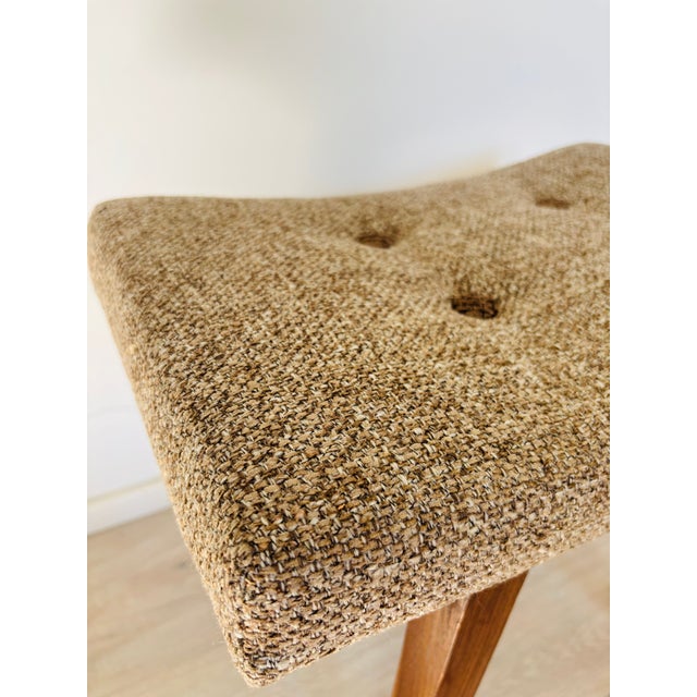 Wood Vintage Ottoman by TON, Czechoslovakia, 1970s For Sale - Image 7 of 8