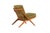 Wood 1960s Danish Modern Mid Century Walnut Scissor Lounge Chairs — Folke Ohlsson for Dux — Olive Bouclé For Sale - Image 7 of 11