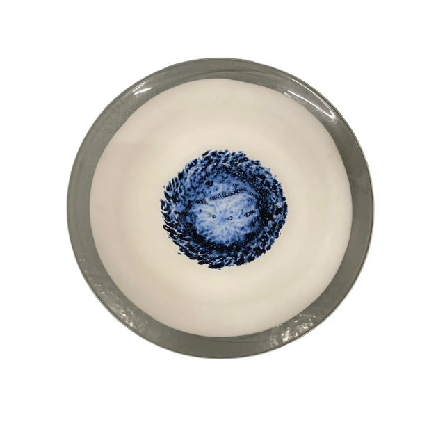 Glass Italian Decorative Centerpiece Plate, 1980s For Sale - Image 7 of 7