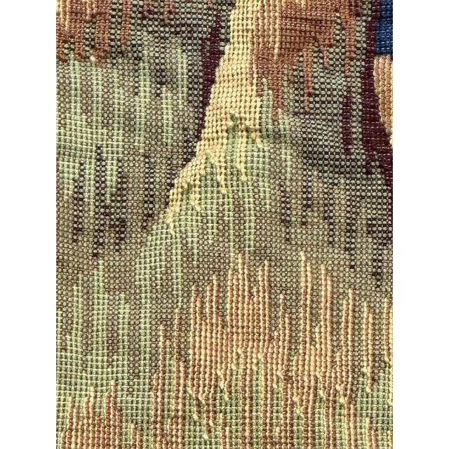 Mid-Century France Aubusson Jaquar Tapestry, 1960s For Sale - Image 15 of 18