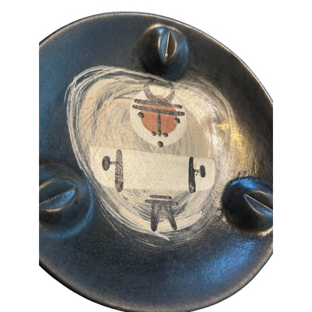 1950s Very Rare MCM Richard Saar 1950’s Pottery Catchall Ashtray For Sale - Image 5 of 13