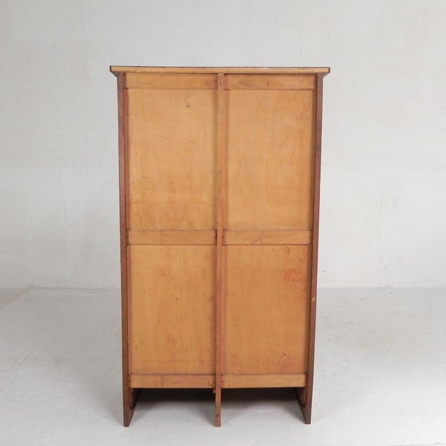 Oak Roller Shutter Cabinet, 1930s For Sale - Image 9 of 18