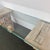 Rustic Restoration Hardware (Rh) Classical Reclaimed Teak Corbel Glass Desk & Console Table For Sale - Image 3 of 8