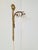 1930s Art Noveau Brass Wall Sconce Light with Flowers and Ribbons, France, 1930s For Sale - Image 5 of 18