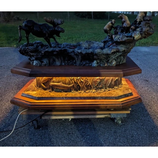 Dennis Jones Bronze Sculpture Yukon Fountain Coffee Table Limited Edition For Sale - Image 14 of 18