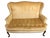 Century George II Maple & Gold Settee on Four Carved Cabriole Legs For Sale