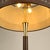 Brown Leather and Brass Table Lamp with Parchment Shade, 1960s For Sale - Image 8 of 12