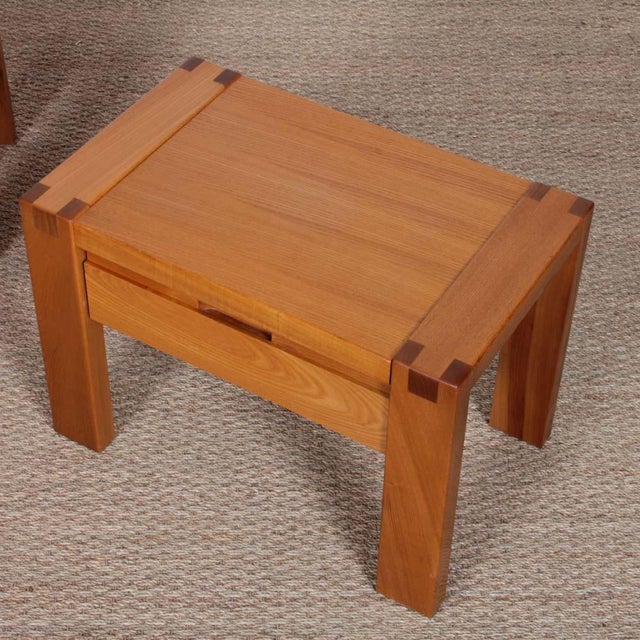 Elm Bedside Tables from Monopoly, 1980s, Set of 2, in Good conditions. Designed 1980 to 1989