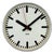Industrial German Grey Electric Station Wall Clock from Aeg, 1960s For Sale