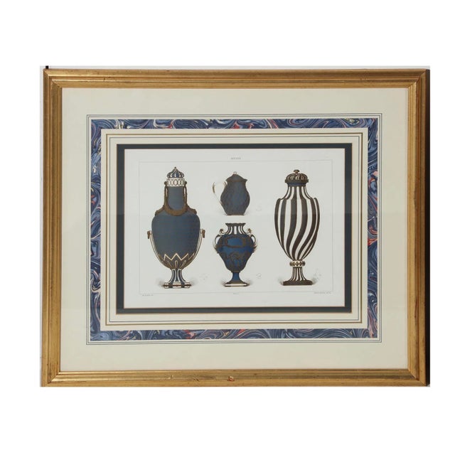 Set of 9 Edouard Garnier Framed Lithograph Prints of Sevres Porcelain For Sale In Los Angeles - Image 6 of 8
