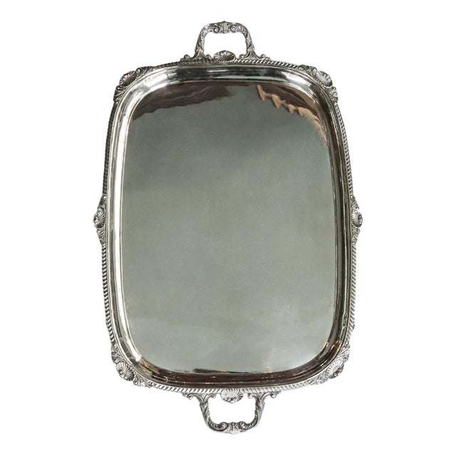 Large Silver Tray from Hawksworth Eyre & Co. LTD London For Sale