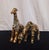 ​Vintage La Vie 4-Piece Safari Print Ceramic Ensemble – Vase & Giraffe Trio For Sale - Image 11 of 11