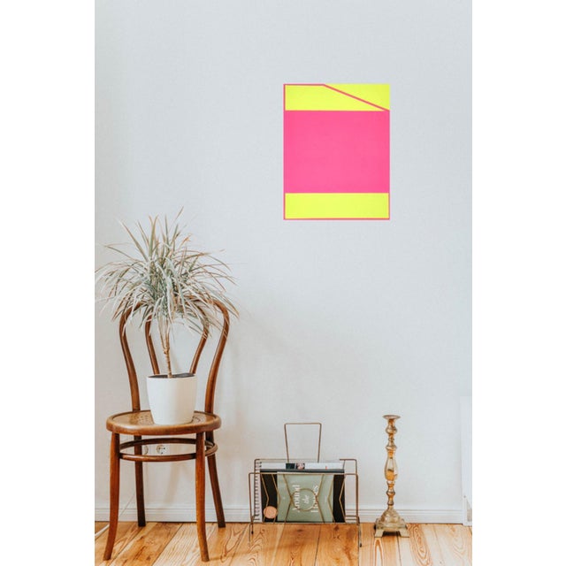 "Vice-Virtue" Contemporary Minimalist Geometric Oil Diptych Painting by Shyun Song - A Pair For Sale - Image 4 of 7