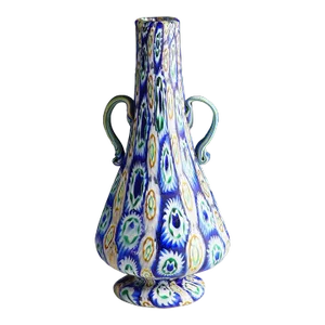 Vetreria Fratelli Toso Millefiori Murrine Vase, Murano Early 20th Century
