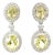 Lemon Topaz Statement Drop Earrings in 925 Sterling Silver for Her, a Pair For Sale