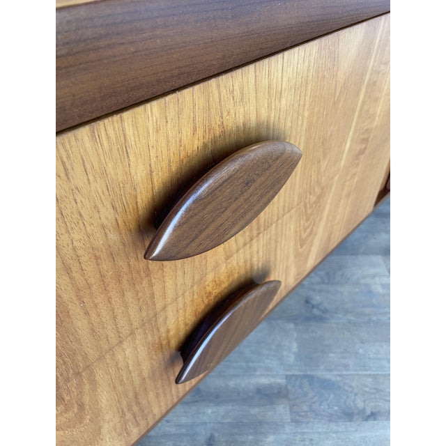 Mid-Century Modern Teak Sideboard with Sculpted Handles, 1960s For Sale - Image 13 of 14