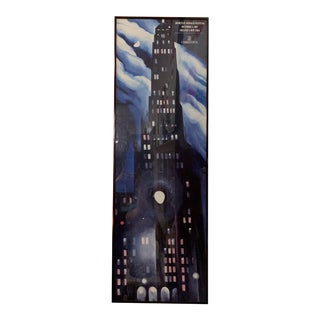 1990s Georgia Okeeffe Cityscape Poster From Christie’s For Sale