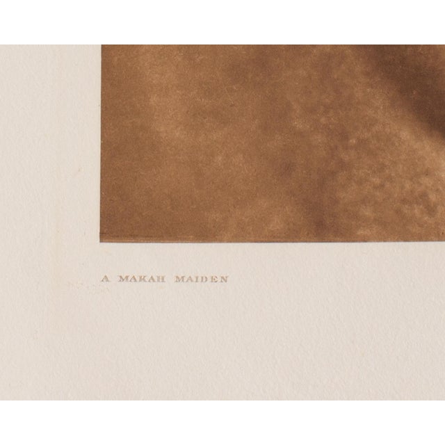 Figurative After Edward Curtis “A Makah Maiden” Photogravure Restrike For Sale - Image 3 of 9