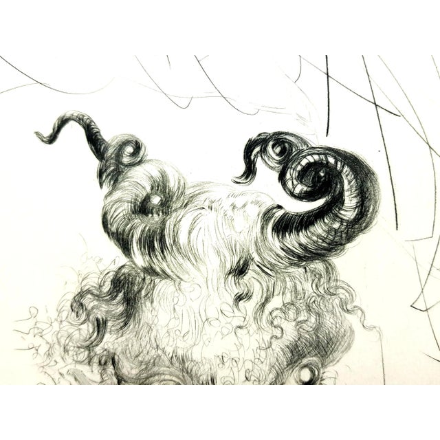 Salvador Dali - Head of Veal - Original Etching 1969 For Sale - Image 9 of 11