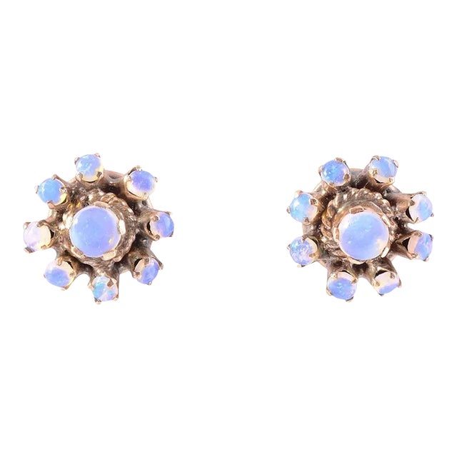 Vintage Opal Earrings - 2 Pieces For Sale
