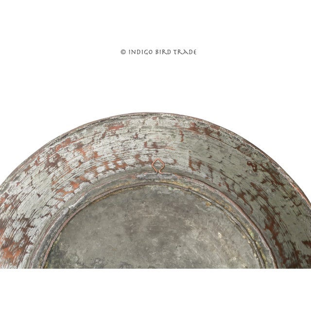 18th Century Large Arabic Copper and Metal Wall Hanging Plate For Sale In Greenville, SC - Image 6 of 6