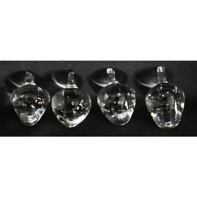 Vtg. Steuben Set of Six Crystal Strawberries W/Box For Sale - Image 12 of 18