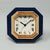 1980s gorgeous cartier alarm clock pendulette. Made in swiss. it's lapis lazuli and golden metal with manual winding....
