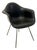 Herman Miller Black Naugahyde Arm Chair by Charles and Ray Eames, 1950 For Sale