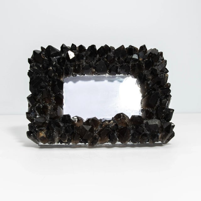 Modern Picture Frame Medium Horizontal in Black Quartz For Sale - Image 3 of 7