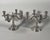 Pair of solid 950 silver candelabra. In the 18th-century Louis XVI style. Minerva hallmarks (first standard). Second half...