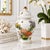 A substantial 12-inch Japanese ginger jar, decorated with butterflies, chrysanthemums and metallic gold accents. Good...