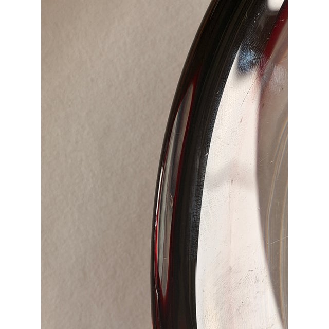 1950s Scandinavian Bowl and Vase in Amethyst Glass by Vicke Lindstrand for Kosta Boda, 1950s, Set of 2 For Sale - Image 5 of 18