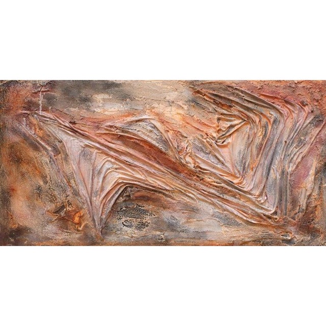 This is a one of a kind mixed media abstract painting by San Diego artist, Duke Windsor. Its dimensions are 60"x30". A...