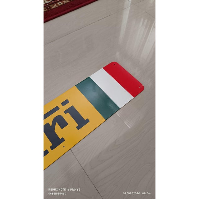 Vintage Ferrari Metal Sign Advertising 2026 Reproduction 1.3mm Heavy Steel Decor For Sale - Image 6 of 11