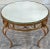 Mid-Century Modern Vintage Italian Mid-Century Modern Gilt Metal & Mirror Top Round Coffee Table For Sale - Image 3 of 11