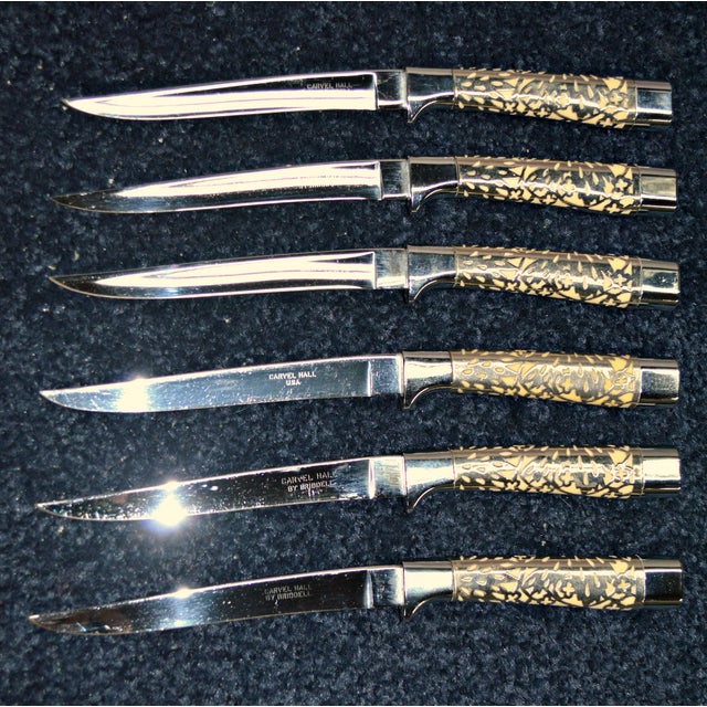 Carvel Hall ChromePlated Steak Knives Set of 6 Chairish