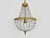 Vintage Italian Hot Air Balloon Chandelier with Glass Pendants, 1980s For Sale - Image 3 of 11
