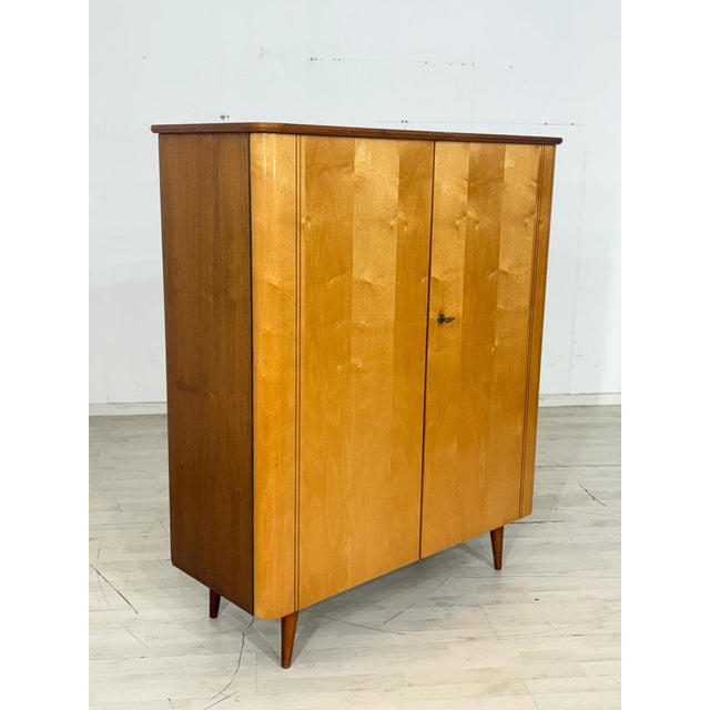 Mid-Century Modern Linen Cabinet in Birch For Sale - Image 11 of 11