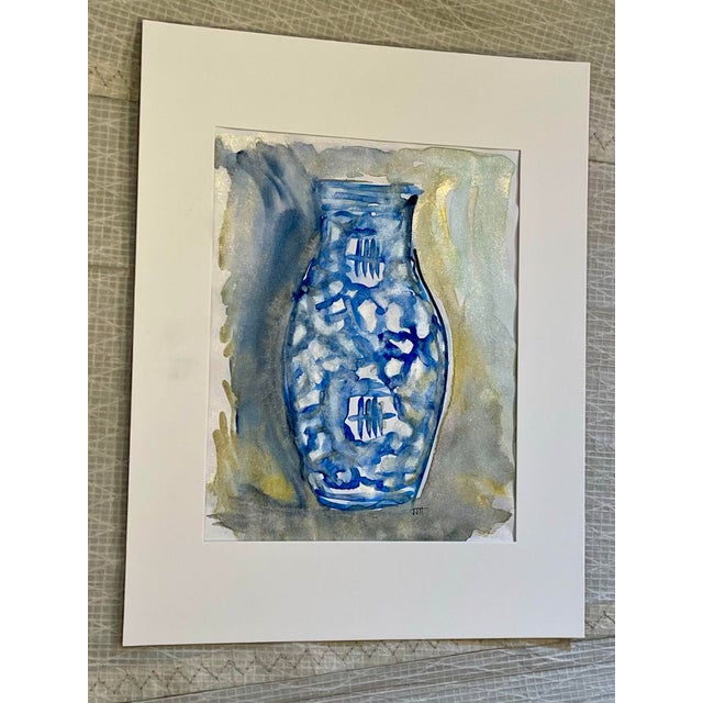 Blue and White 13 Contemporary Painting For Sale - Image 10 of 11