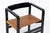 Black Mid Century Modern Black Lacquer and Brown Leather Arm Chairs 1970s For Sale - Image 8 of 15