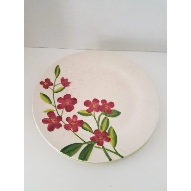 Mediterranean 1980s "Garden Bouquet Home Studio" Ceramic Floral Decorative Dinner Plates - Set of 4 For Sale - Image 3 of 8