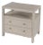 Nora 28 in. W Rectangular 2 Drawer Wide Nightstand with Open Shelf, Antique Taupe For Sale