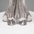 1960s Large French Crystal Table Lamp with Sculptural Base and Silk Shade, 1960s For Sale - Image 5 of 7