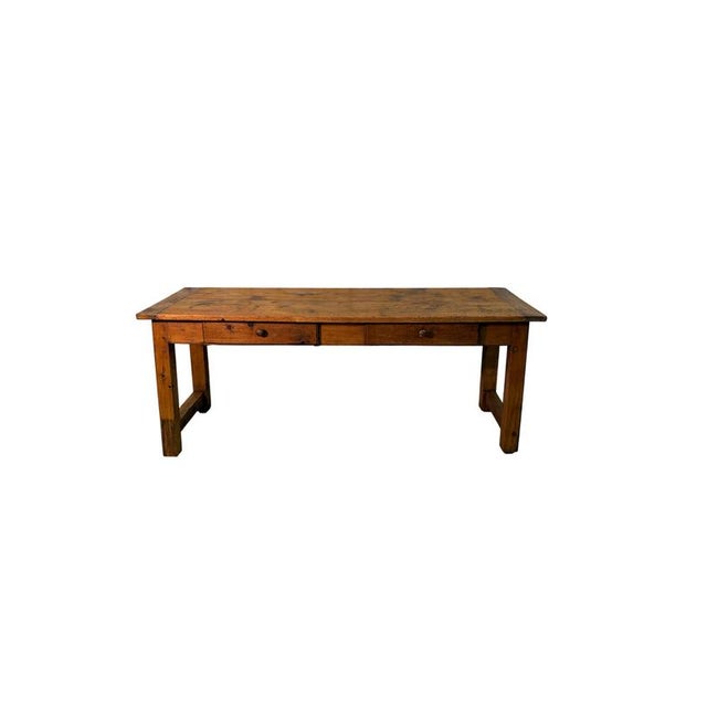 Rustic 18th Century Rustic Fir Table from Gressoney-Saint-Jean For Sale - Image 3 of 8