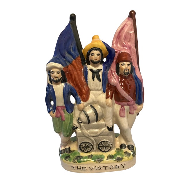 Vintage Staffordshire “the Victory “ Flatback Figurine For Sale