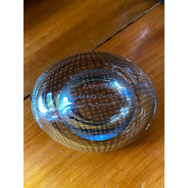 Orrefors Crystal "Kraka" Small Bowl Signed by Artist Sven Palmqvist For Sale - Image 15 of 15