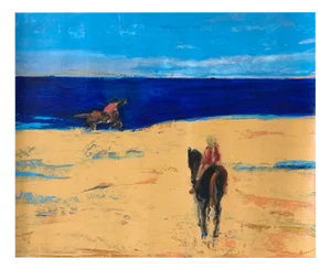 Monika Rossa, A Beach, 2024, Oil on Canvas